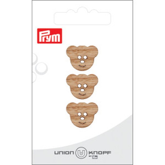 Prym Träknapp Nalle 18mm - 3 st.