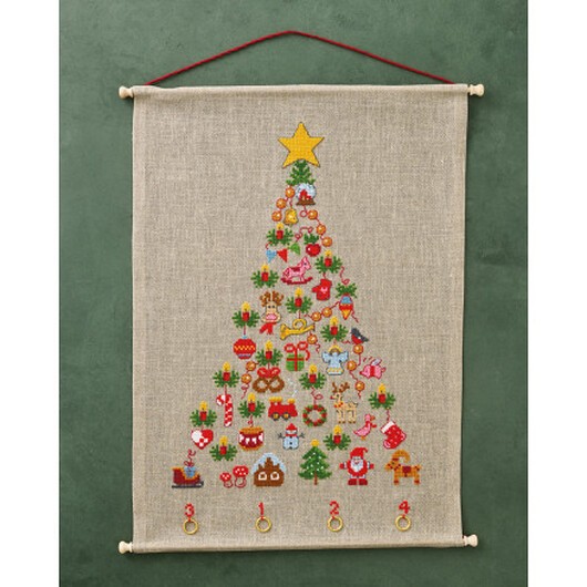 Permin Broderikit Adventsträd 40x56cm