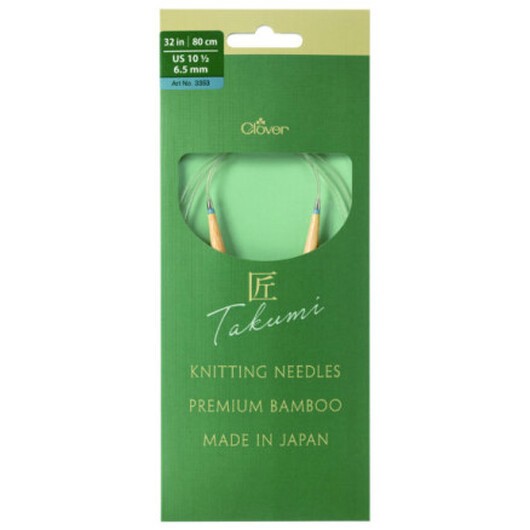 Clover Takumi Pro Bambu Rundstickor med kullager 80cm 6,5mm