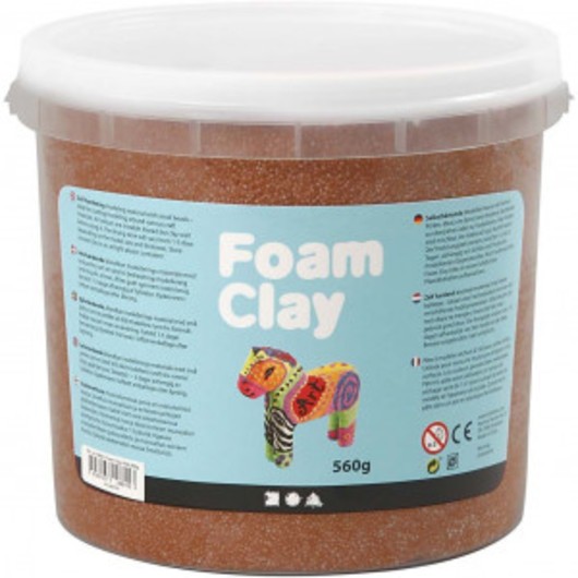 Foam ClayÂ® , brun, 560 g/ 1 hink