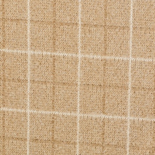 Fleecetyg 150cm 652 - Beige med Rutor