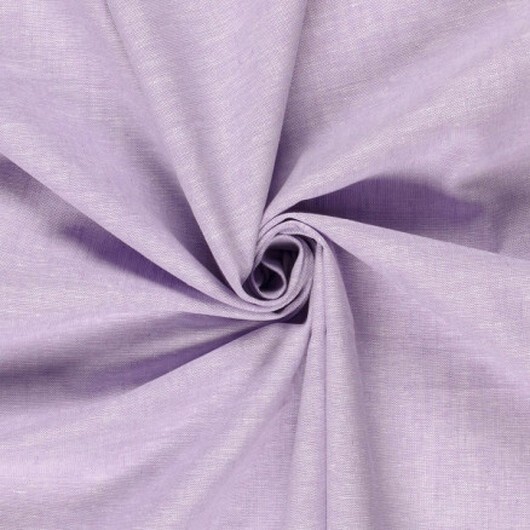 Linne/Bomull melerat 138cm 43 Lavendel - 50cm