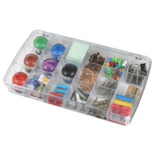 ArtBin Plastlåda till knappar och tillbehör Transparent 18x10x4cm