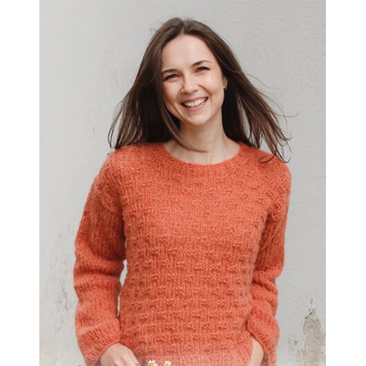 Maggie's Bricks by DROPS Design - Tröja Stickmönster str. S - XXXL