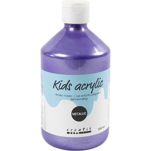 Akrylfärg Metallic, metallic, violet, 500ml/ 1 flaska