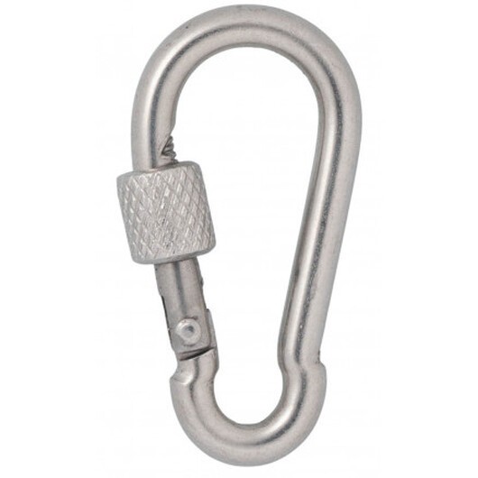 Infinity Hearts Karbinhake med Lås Rostfritt Stål Silver 40x20mm - 3 st