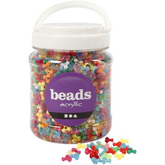 Snurrmix, Dia. 10 mm, Hålstl. 2 mm, mixade färger, 385 g, 700 ml/ 1 burk