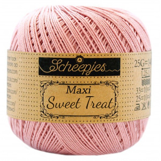 Scheepjes Maxi Sweet Treat Garn Unicolor 408 Old Rosa