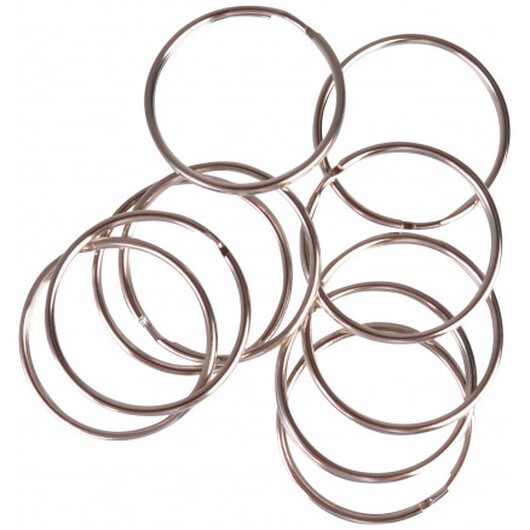 Infinity Hearts Nyckelring Tunn Silverfärgad 45mm - 10 st