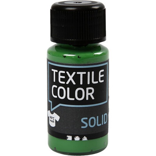 Solid textilfärg, täckande, briljantgrön, 50 ml/ 1 flaska