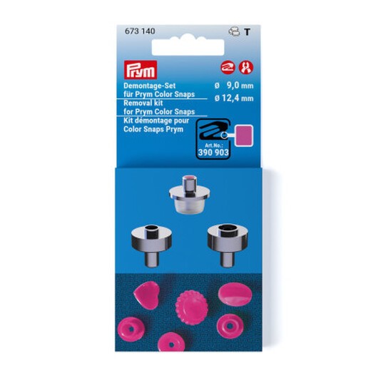 Prym Kit för borttagning av plasttryckknappar 9 + 12,4 mm