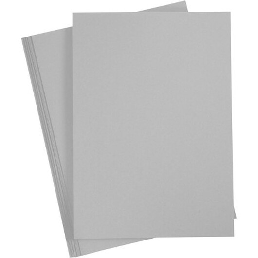 Kartongpapper, A4, ark 210x297 mm, 180 g, grå, 20 ark/ 1 förp.
