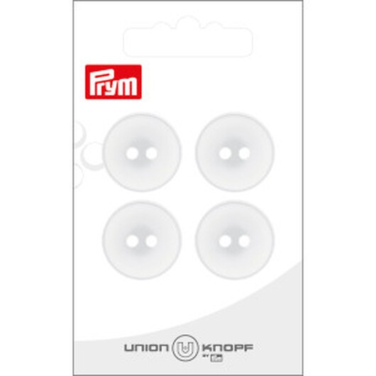 Prym Plastknapp Vit 20 mm - 4 st.