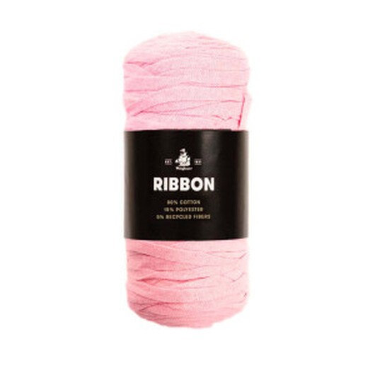 Mayflower Ribbon Trikågarn Unicolor 108 Rosa