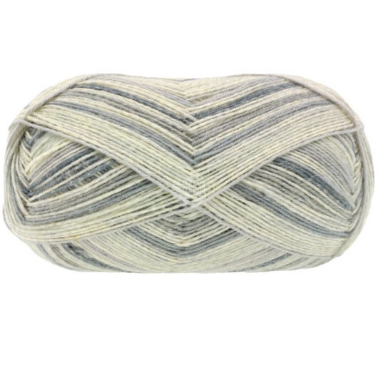 Lana Grossa Meilenweit 100 Denim Mix Garn 4656 Ljus grey