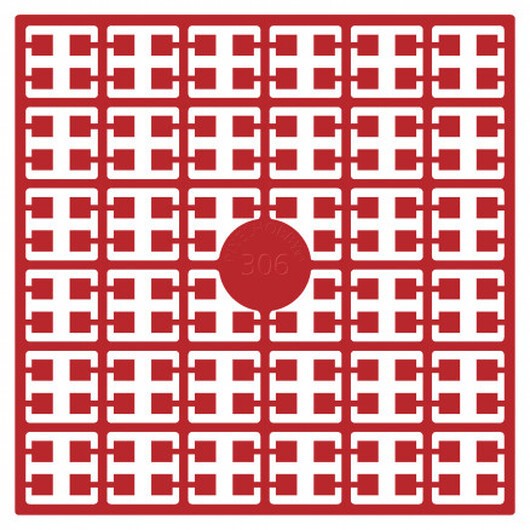 Pixelhobby Midi Pärlor 306 Extra Mörk Korallröd 2x2mm - 140 pixels
