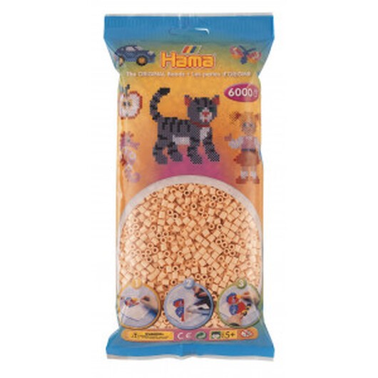 Hama Midi Pärlor 205-78 Ljus persika - 6000 st.