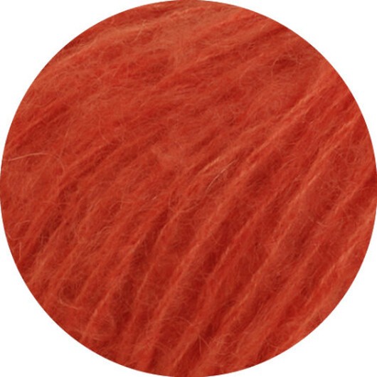 Lana Grossa Mohair di Gio Garn 6 Orange Röd