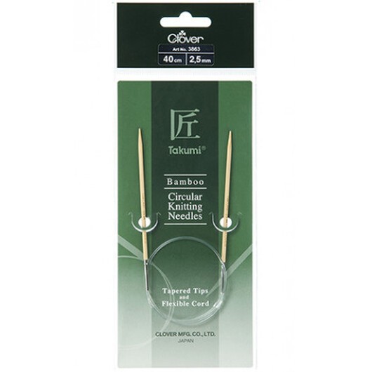Clover Takumi Rundstickor Bambu 40cm 2,50mm