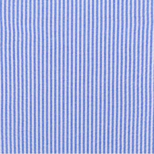 Seersucker Crepe Tyg 145 cm 1101 Blå - 50cm