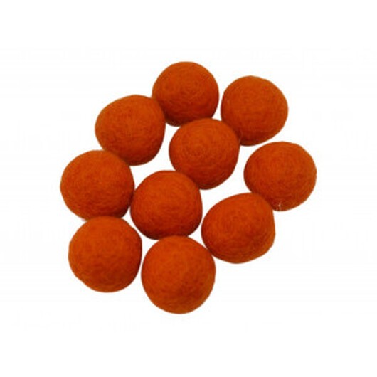 Filtkulor 10mm Orange R7 - 10 st