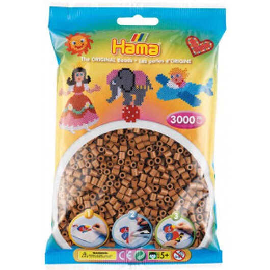 Hama Midi Pärlor 201-76 Nougat - 3000 st.