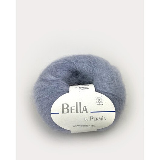 Permin Bella Mohair Garn 63 Ljusgrå