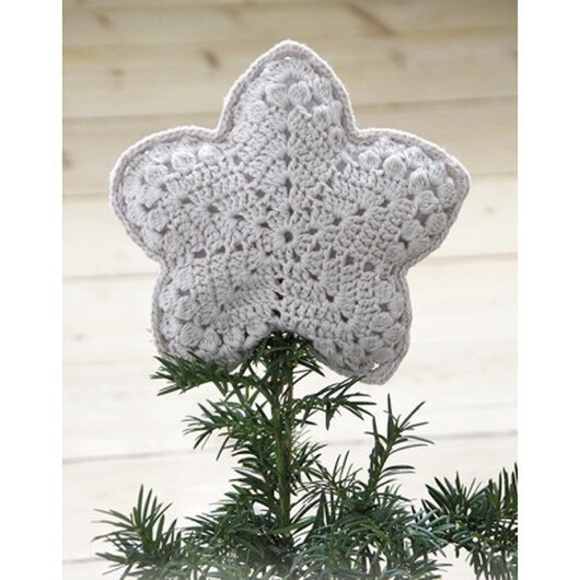 Top That! by DROPS Design - Julgransstjärna Virk-mönster20x20 cm