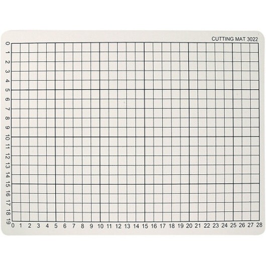 Skärmatta, storlek 22x30 cm, tjocklek 3 mm, 1 st.