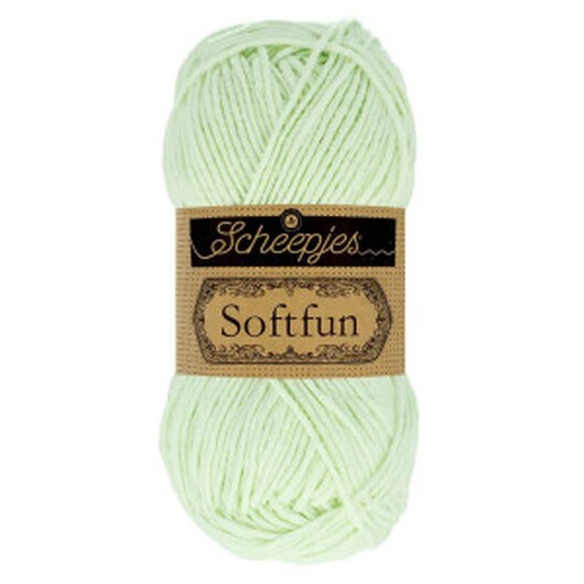 Scheepjes Softfun Garn Unicolor 2639 Grönt Te