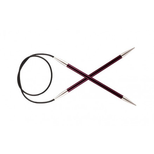KnitPro Zing Aluminium Rundstickor 120cm 12,00mm / 47.2in US17 Purple Velvet
