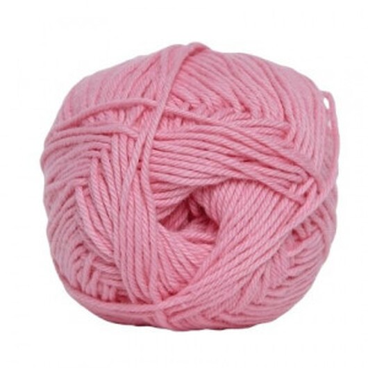 Hjertegarn Cotton nr. 8 Garn 410 Babyrosa