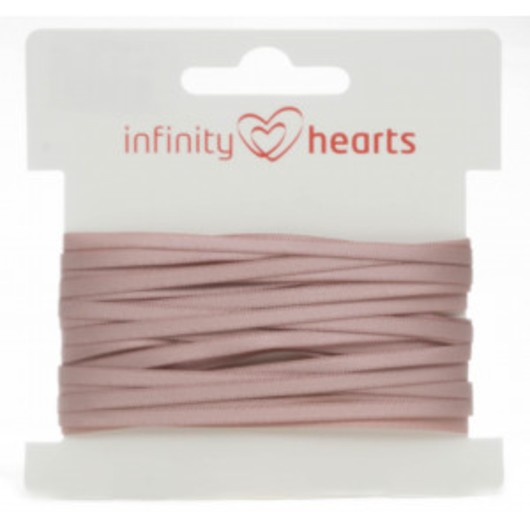 Infinity Hearts Satinband Dubbelsidigt 3mm 146 Rosa - 5m