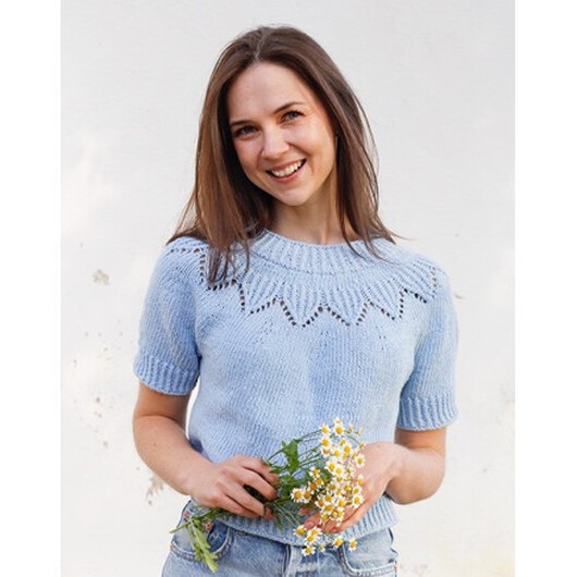 Echo Mountain Topp by DROPS Design - Topp Stickmönster str. S - XXXL