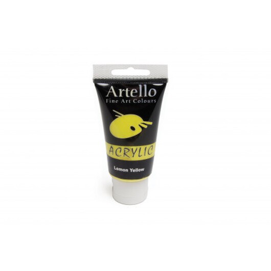 Artello Akrylfärg/Konstnärsfärg Citrongul 75ml