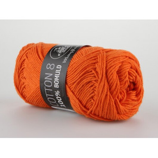 Mayflower Bomull 8/4 Garn Unicolor 1494 Mörk Orange