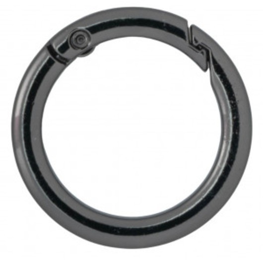 Infinity Hearts O-ring med Ãppning Mässing Gunmetal Ø30mm - 5 st