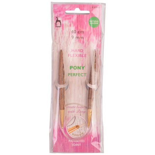 Pony Perfect Rundstickor Trä 40cm 9,00mm / 23.6in US13