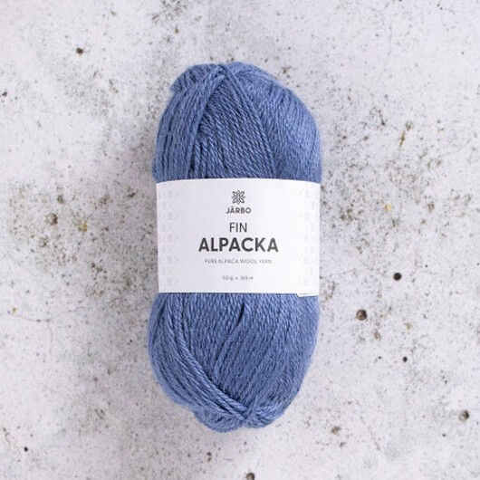 Järbo Fin Alpaca Garn 160 Blå Skiffer