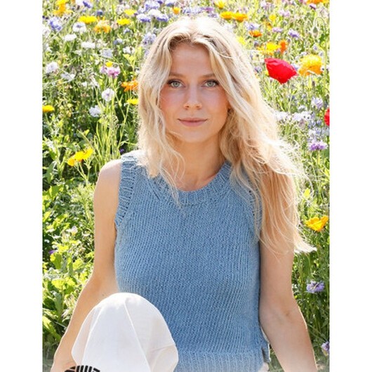 Bayou Belle by DROPS Design - Topp Stickmönster str. XS - XXL