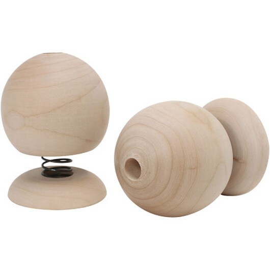 Figur för hoppande dykare i trä, H: 75 mm, diam. 50 mm, 12 st / 1 frp.