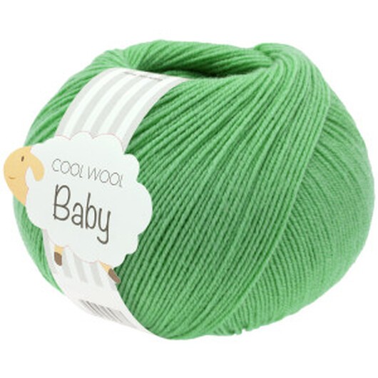 Lana Grossa Cool Wool Baby Garn 325 Jadegrön