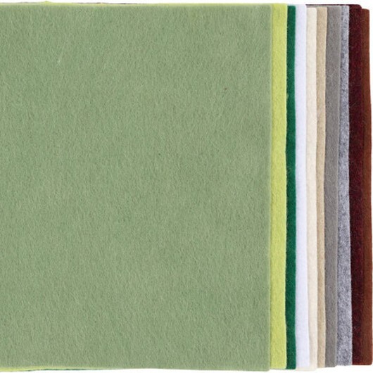 Hobbyfilt, A4, ark 210x297 mm, tjocklek 2 mm, natur, 10 ark/ 1 förp.