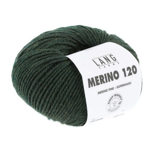 Lang Yarns Garn Merino 120 398 Oliv