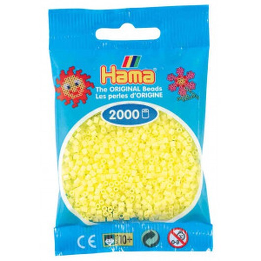 Hama Mini Pärlor 501-43 Pastell Gul - 2000 st