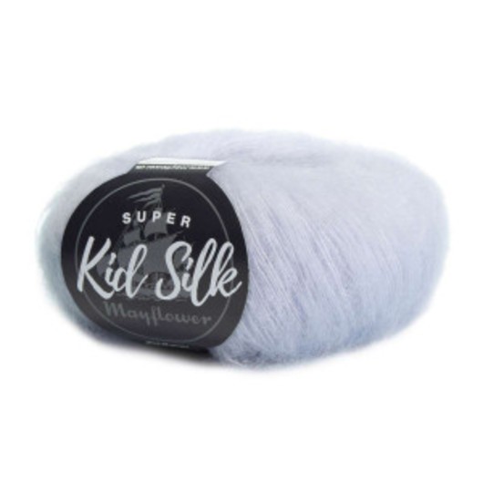 Mayflower Super Kid Silk Garn Unicolor  97 Arktisk is