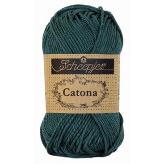 Scheepjes Catona Garn Unicolor 244 Spruce