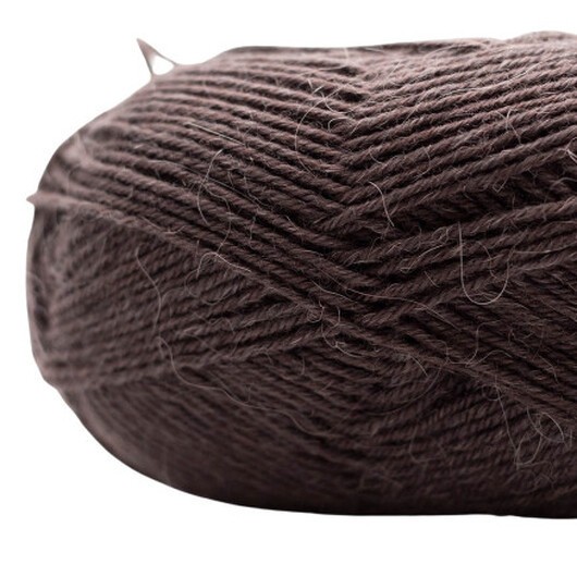 Kremke Soul Wool Edelweiss Alpaka 024 Mörkbrun