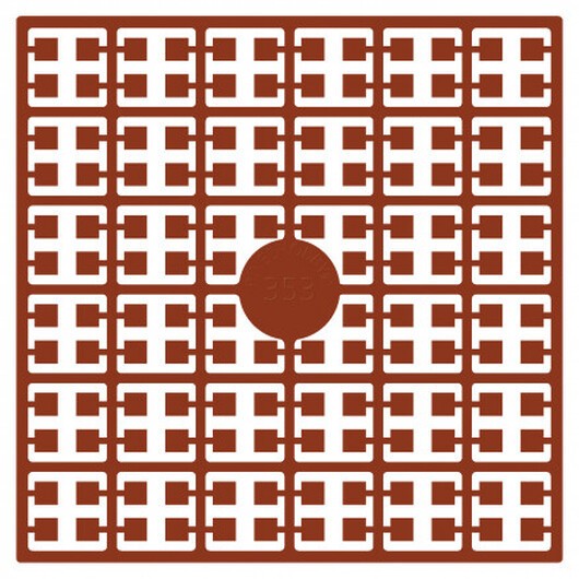 Pixelhobby Midi Pärlor 353 Koppar Röd 2x2mm - 140 pixels