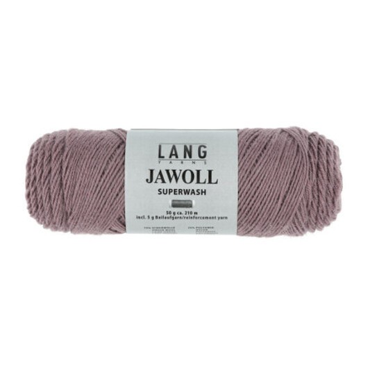 Lang Yarns Garn Jawoll 348 Mörk Gammelrosa